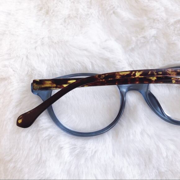 Kaylee Blue Classic Round Reader Glasses - Picture 10 of 10